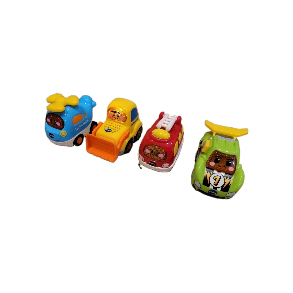 Vtech Go Go Smart Wheels Lot Of 4 Trucks And Cars Tested Working